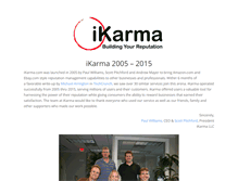 Tablet Screenshot of ikarma.com
